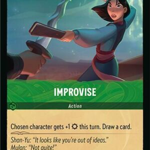 DISNEY LORCANA SINGLE CARDS: FABLED #166: Improvise (Common 96/204: NM)