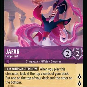 DISNEY LORCANA SINGLE CARDS: FABLED #171: Jafar – Lamp Thief (Uncommon Foil 59/204: NM)