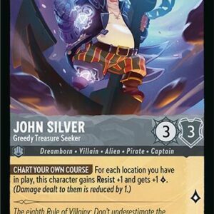 DISNEY LORCANA SINGLE CARDS: FABLED #181: John Silver – Greedy Treasure Seeker (Rare 192/204: NM) DISNEY LORCANA SINGLE CARDS: FABLED #181: John Silver – Greedy Treasure Seeker (Rare 192/204: NM)