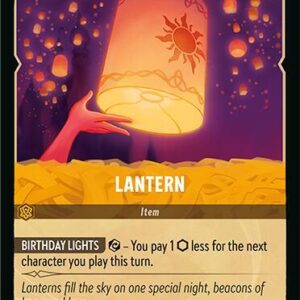 DISNEY LORCANA SINGLE CARDS: FABLED #192: Lantern (Rare 32/204: NM)