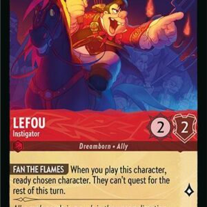 DISNEY LORCANA SINGLE CARDS: FABLED #198: LeFou – Instigator (Uncommon 103/204: NM)