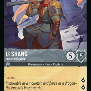 DISNEY LORCANA SINGLE CARDS: FABLED #201: Li Shang – Imperial Captain (Uncommon Foil 193/204: NM)