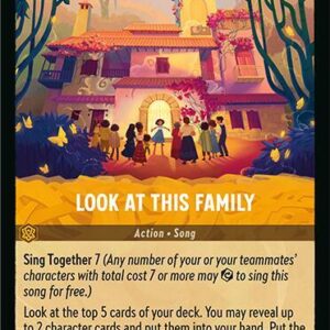 DISNEY LORCANA SINGLE CARDS: FABLED #207: Look At This Family (Rare 25/204: NM)