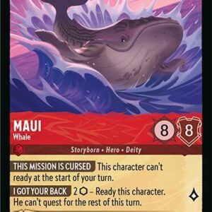 DISNEY LORCANA SINGLE CARDS: FABLED #229: Maui – Whale (Rare 106/204: NM) DISNEY LORCANA SINGLE CARDS: FABLED #229: Maui – Whale (Rare 106/204: NM)