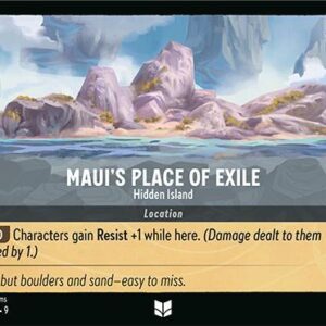 DISNEY LORCANA SINGLE CARDS: FABLED #231: Maui’s Place of Exile – Hidden Island (Uncommon 204/204: NM)