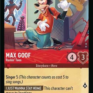 DISNEY LORCANA SINGLE CARDS: FABLED #238: Max Goof – Rockin’ Teen (Common 112/204: NM)
