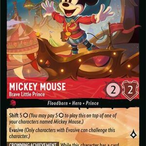DISNEY LORCANA SINGLE CARDS: FABLED #246: Mickey Mouse – Brave Little Prince (Legendary 111/204: NM)