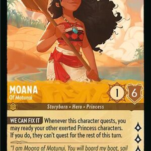 DISNEY LORCANA SINGLE CARDS: FABLED #261: Moana – Of Motunui (Rare 20/204: NM)
