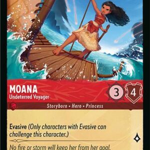 DISNEY LORCANA SINGLE CARDS: FABLED #263: Moana – Undeterred Voyager (Common 116/204: NM)