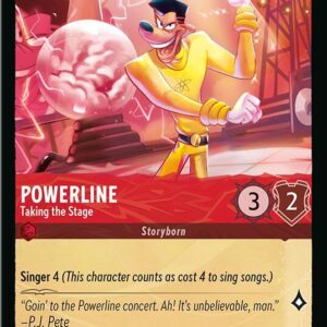 DISNEY LORCANA SINGLE CARDS: FABLED #314: Powerline – Taking the Stage (Common 109/204: NM)