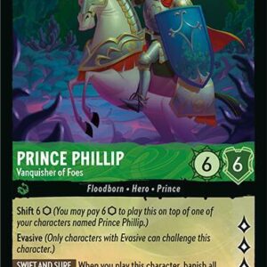 DISNEY LORCANA SINGLE CARDS: FABLED #323: Prince Phillip – Vanquisher of Foes (Super Rare 73/204: NM)