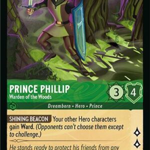 DISNEY LORCANA SINGLE CARDS: FABLED #326: Prince Phillip – Warden of the Woods (Rare Foil 72/204: NM)