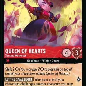 DISNEY LORCANA SINGLE CARDS: FABLED #330: Queen Of Hearts – Sensing Weakness (Uncommon Foil 120/204: N