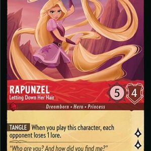 DISNEY LORCANA SINGLE CARDS: FABLED #335: Rapunzel – Letting Down Her Hair (Common 124/204: NM)