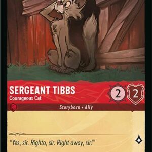 DISNEY LORCANA SINGLE CARDS: FABLED #359: Sergeant Tibbs – Courageous Cat (Common 128/204: NM)