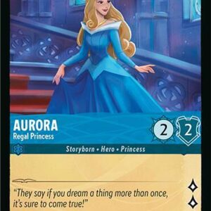 DISNEY LORCANA SINGLE CARDS: FABLED #36: Aurora – Regal Princess (Uncommon Foil 161/204: NM)
