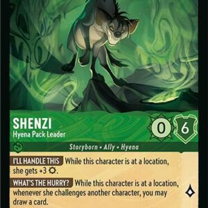DISNEY LORCANA SINGLE CARDS: FABLED #361: Shenzi – Hyena Pack Leader (Super Rare 87/204: NM)