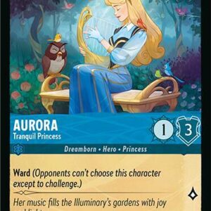 DISNEY LORCANA SINGLE CARDS: FABLED #37: Aurora – Tranquil Princess (Common 154/204: NM)