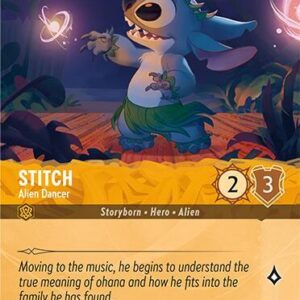 DISNEY LORCANA SINGLE CARDS: FABLED #379: Stitch – Alien Dancer (Epic Holofoil 207/204: NM)