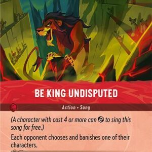 DISNEY LORCANA SINGLE CARDS: FABLED #39: Be King Undisputed (Epic Holofoil 216/204: NM)