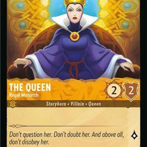 DISNEY LORCANA SINGLE CARDS: FABLED #402: The Queen – Regal Monarch (Common Foil 7/204: NM)