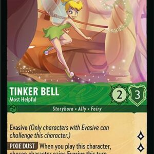 DISNEY LORCANA SINGLE CARDS: FABLED #416: Tinker Bell – Most Helpful (Common Foil 88/204: NM)