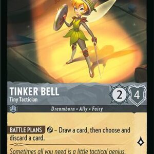 DISNEY LORCANA SINGLE CARDS: FABLED #417: Tinker Bell – Tiny Tactician (Common 189/204: NM)