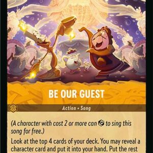 DISNEY LORCANA SINGLE CARDS: FABLED #42: Be Our Guest (Common 31/204: NM)