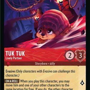 DISNEY LORCANA SINGLE CARDS: FABLED #420: Tuk Tuk – Lively Partner (Uncommon Foil 129/204: NM) DISNEY LORCANA SINGLE CARDS: FABLED #420: Tuk Tuk – Lively Partner (Uncommon Foil 129/204: NM)
