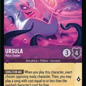DISNEY LORCANA SINGLE CARDS: FABLED #430: Ursula – Voice Stealer (Super Rare 44/204: NM)