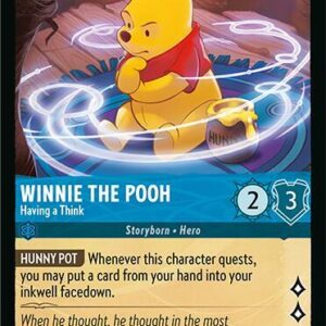 DISNEY LORCANA SINGLE CARDS: FABLED #440: Winnie the Pooh – Having A Think (Rare 159/204: NM)