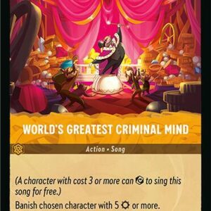 DISNEY LORCANA SINGLE CARDS: FABLED #445: World’s Greatest Criminal Mind (Uncommon 30/204: NM)