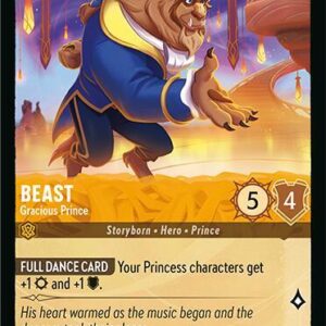 DISNEY LORCANA SINGLE CARDS: FABLED #45: Beast – Gracious Prince (Rare 4/204: NM)