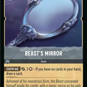DISNEY LORCANA SINGLE CARDS: FABLED #48: Beast’s Mirror (Common Foil 203/204: NM) DISNEY LORCANA SINGLE CARDS: FABLED #48: Beast’s Mirror (Common Foil 203/204: NM)