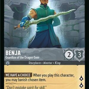 DISNEY LORCANA SINGLE CARDS: FABLED #56: Benja – Guardian of the Dragon Gem (Common 180/204: NM)