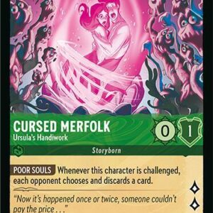 DISNEY LORCANA SINGLE CARDS: FABLED #85: Cursed Merfolk – Ursula’s Handiwork (Rare Foil 71/204: NM)
