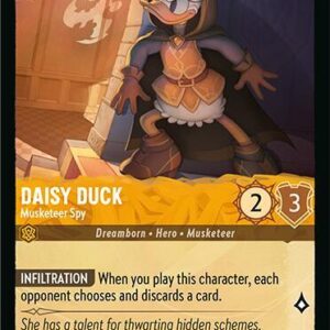 DISNEY LORCANA SINGLE CARDS: FABLED #86: Daisy Duck – Musketeer Spy (Common 11/204: NM)