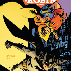 BATMAN AND ROBIN: YEAR ONE #12 Chris Samnee cover A BATMAN AND ROBIN: YEAR ONE #12 Chris Samnee cover A