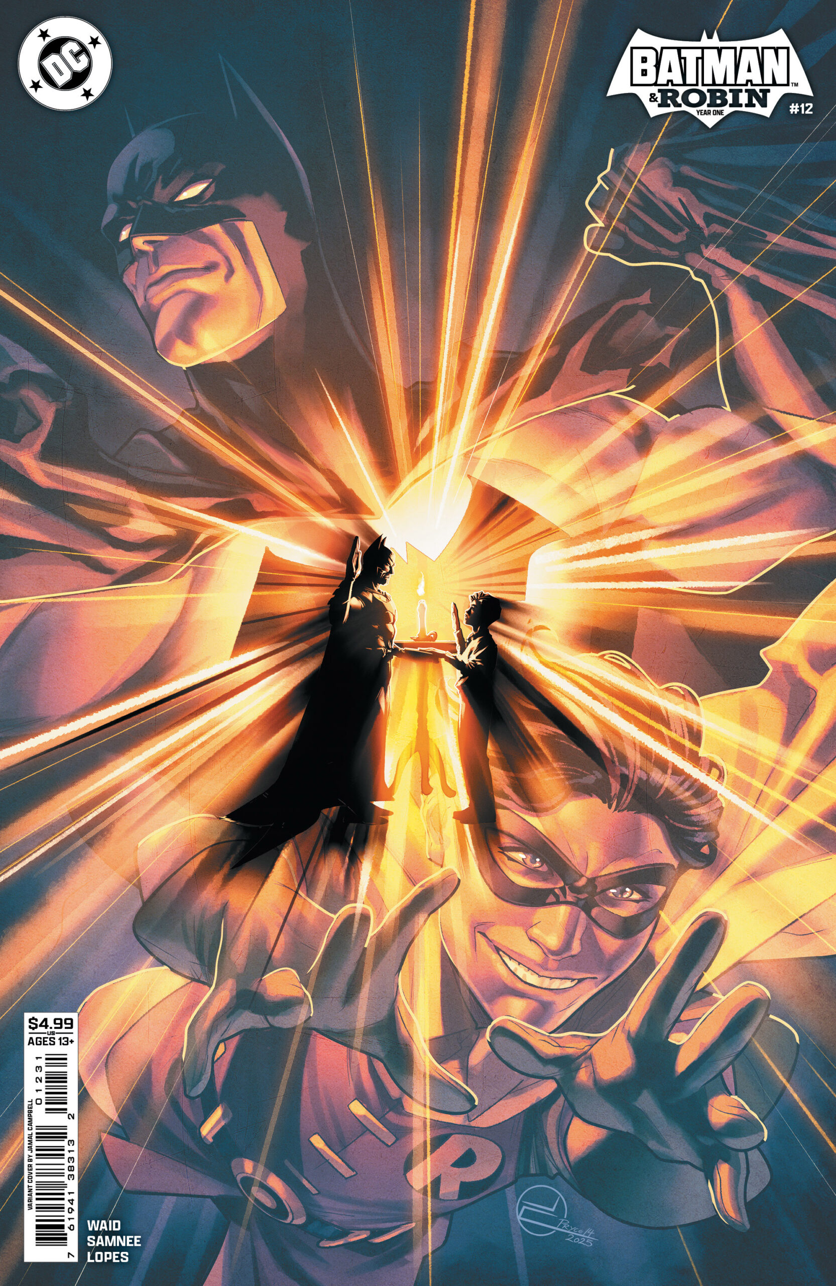 BATMAN AND ROBIN: YEAR ONE #12 Jamal Campbell cover C BATMAN AND ROBIN: YEAR ONE #12 Jamal Campbell cover C