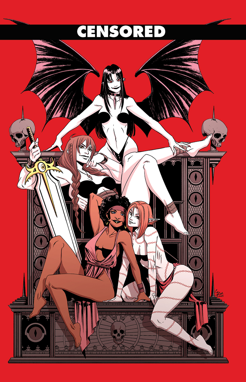 BARBARIC: THE BLACK KNIGHT #1 Corin Howell Lilith crossover Black Bag cover D BARBARIC: THE BLACK KNIGHT #1 Corin Howell Lilith crossover Black Bag cover D