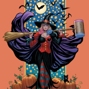 HARLEY QUINN (2021 SERIES) #55 Frank Cho Pumpkin Spicy cover E
