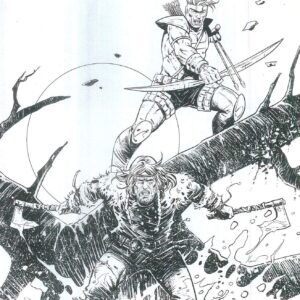 VIKING MOON #2: Phillippe Xavier virgin B&W Youngblood Team Up cover E