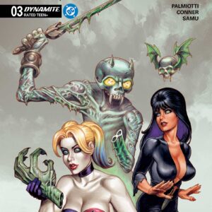 HARLEY QUINN X ELVIRA #3: Joseph Michael Linsner cover C