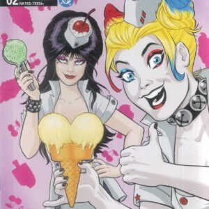 HARLEY QUINN X ELVIRA #2: Amanda Conner Ice Cream RI cover K