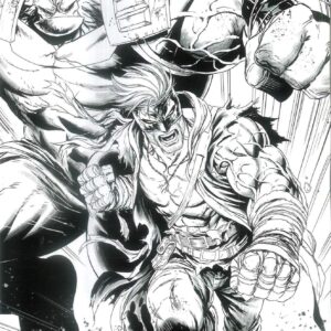 FINAL BOSS #1: Tyler Kirkham virgin B&W Youngblood Team Up cover J
