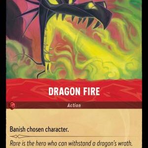 DISNEY LORCANA SINGLE CARDS: WHISPERS IN THE WELL #102: Dragon Fire (Common 133/204: NM)