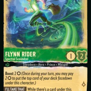 DISNEY LORCANA SINGLE CARDS: WHISPERS IN THE WELL #133: Flynn Rider – Spectral Scoundrel (Uncommon 81/204: NM) DISNEY LORCANA SINGLE CARDS: WHISPERS IN THE WELL #133: Flynn Rider – Spectral Scoundrel (Uncommon 81/204: NM)