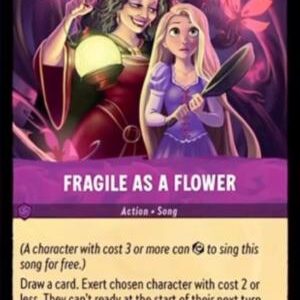 DISNEY LORCANA SINGLE CARDS: WHISPERS IN THE WELL #135: Fragile as a Flower (Common 65/204: NM)
