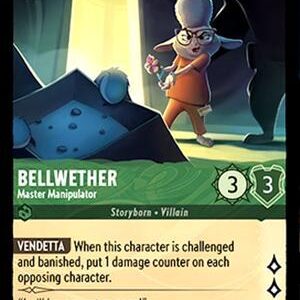DISNEY LORCANA SINGLE CARDS: WHISPERS IN THE WELL #29: Bellwether – Master Manipulator (Uncommon foil 82/204: NM) DISNEY LORCANA SINGLE CARDS: WHISPERS IN THE WELL #29: Bellwether – Master Manipulator (Uncommon foil 82/204: NM)