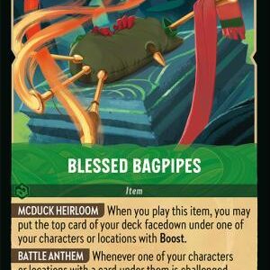 DISNEY LORCANA SINGLE CARDS: WHISPERS IN THE WELL #35: Blessed Bagpipes (Uncommon foil 101/204: NM)